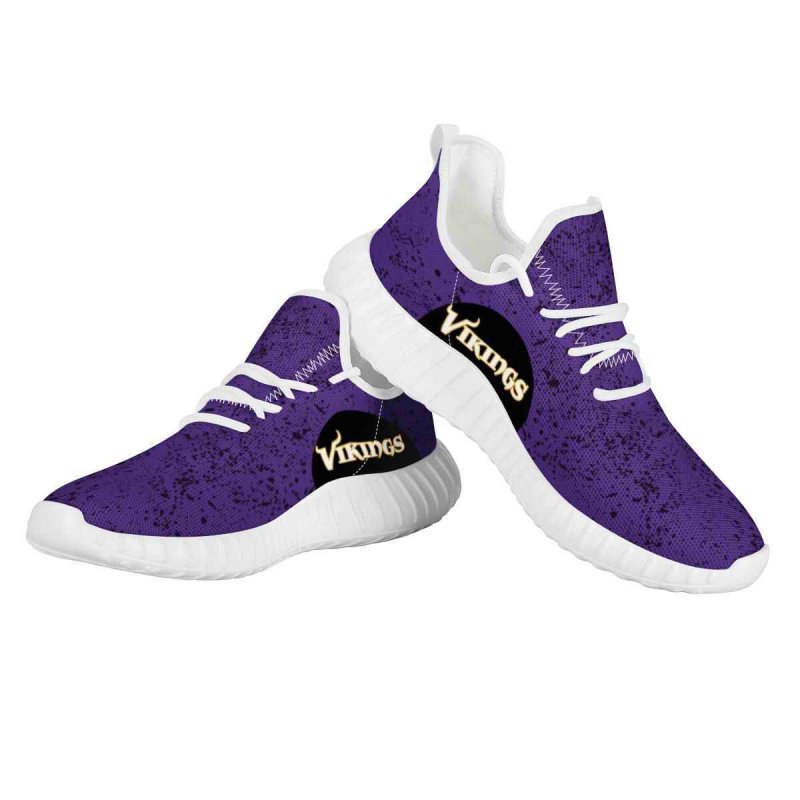 Men's Minnesota Vikings Mesh Knit Sneakers/Shoes 013