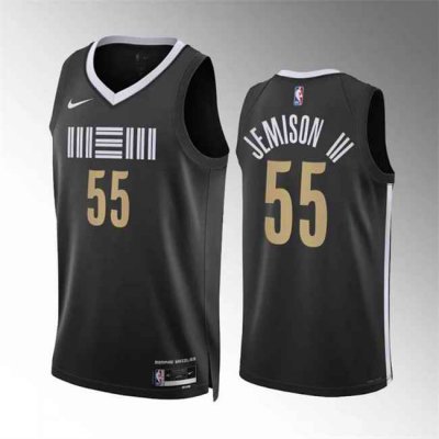 Men's Memphis Grizzlies #55 Trey Jemison Iii Black 2023-24 City Edition Stitched Jersey