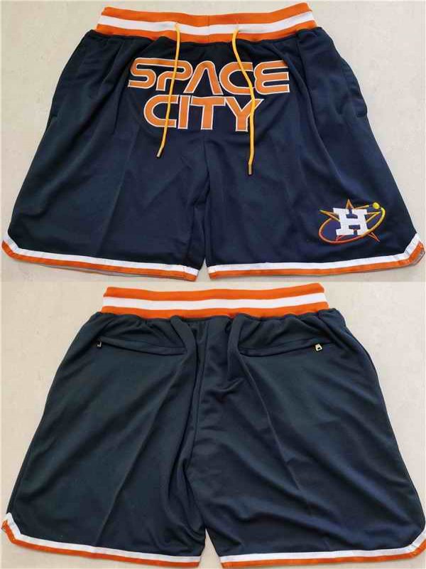 Men's Houston Astros Navy Shorts(Run Small)