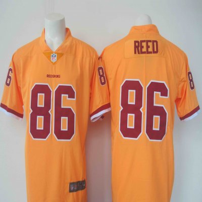 Men's Nike Redskins #86 Jordan Reed Yellow Limited Rush Stitched NFL Jersey