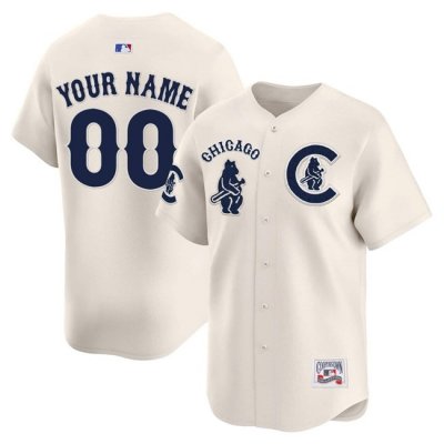 Men's Chicago Cubs Active Player Custom Cream Special Vapor Premier Limited Limited Stitched Baseball Jersey