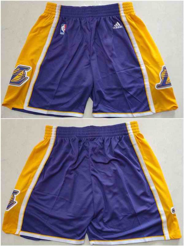 Men's Los Angeles Lakers Purple Shorts (Run Small)