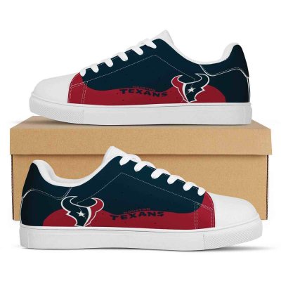 Women's Houston Texans Low Top Leather Sneakers 003