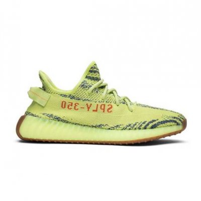 Men's Running Weapon Yeezy Boost 350 V2 Semi Frozen Yellow Shoes 076