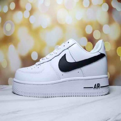 Men's Air Force 1 Low White/Black Shoes 0190