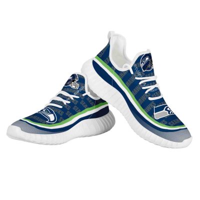 Men's Seattle Seahawks Mesh Knit Sneakers/Shoes 010