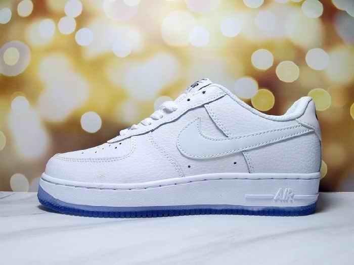 Men's Air Force 1 Low White/Blue Shoes 0184