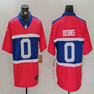 Men's New York Giants #0 Brian Burns Century Red Alternate Vapor F.U.S.E. Limited Stitched Football Jersey