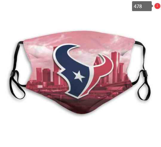 Houston Texans Face Mask 009 Filter Pm2.5 (Pls check description for details)