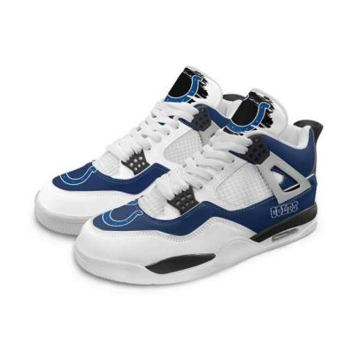 Men's Indianapolis Colts Running weapon Air Jordan 4 Shoes 003