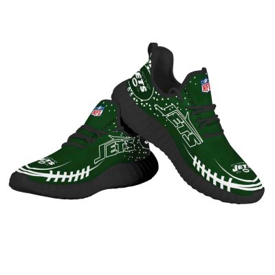 Women's NFL New York Jets Mesh Knit Sneakers/Shoes 003