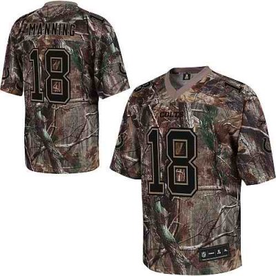 Men's Indianapolis Colts Customized Camouflage Realtree Collection Stitched Football Jersey