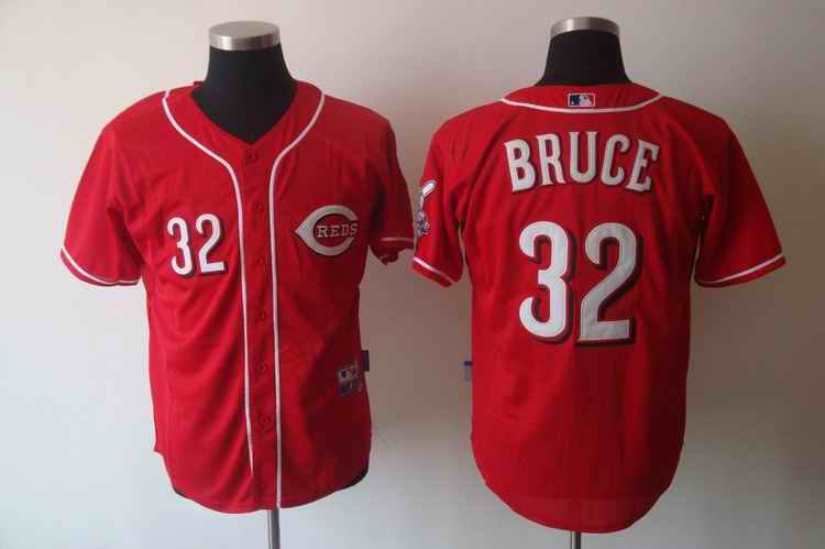 Reds #32 Jay Bruce Red Cool Base Stitched MLB Jersey