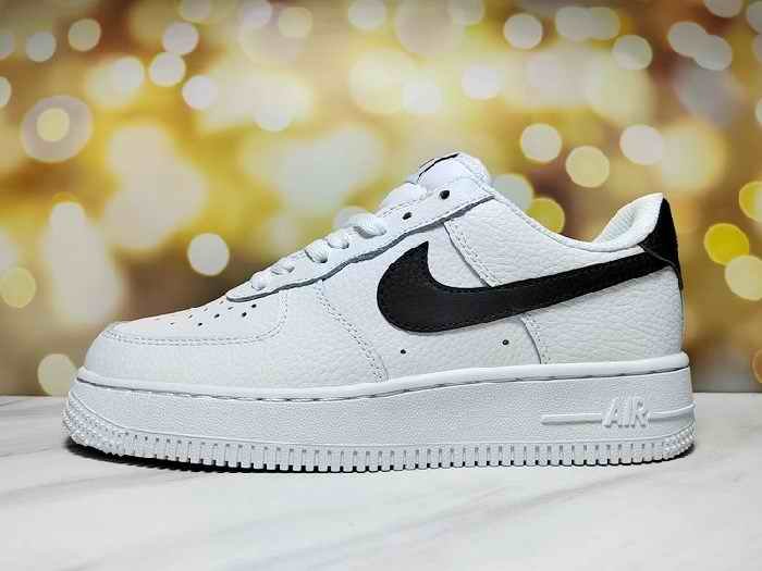 Women's Air Force 1 White/Black Shoes 0126