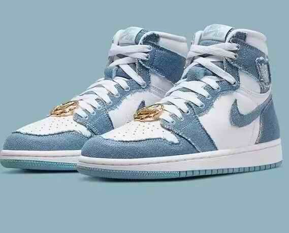 Women Running Weapon Air Jordan 1 Blue Shoes 494