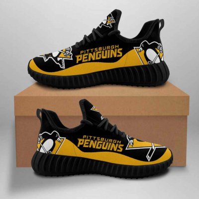 Women's NHL Pittsburgh Penguins Mesh Knit Sneakers/Shoes 003