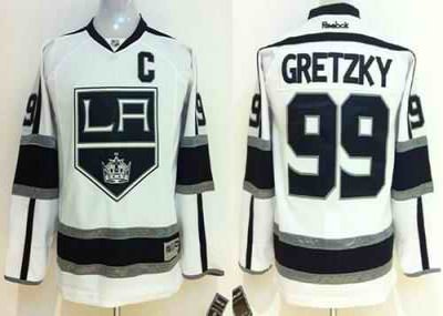 Kings #99 Wayne Gretzky White Road Stitched Youth NHL Jersey