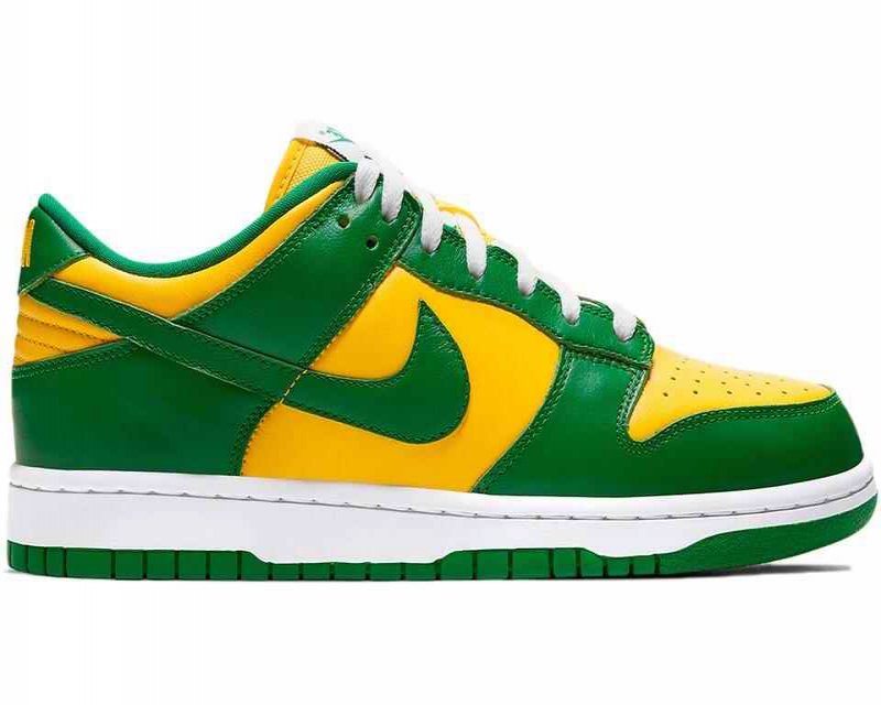 Women's Dunk Low 'Brazil' Green/Yellow Shoes 025