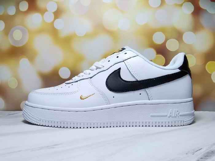 Men's Air Force 1 Low White/Black Shoes 0234