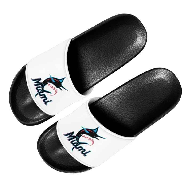 Women's Miami Marlins Flip Flops 002