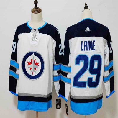 Men's Adidas Winnipeg Jets #29 Patrik Laine White Stitched NHL Jersey