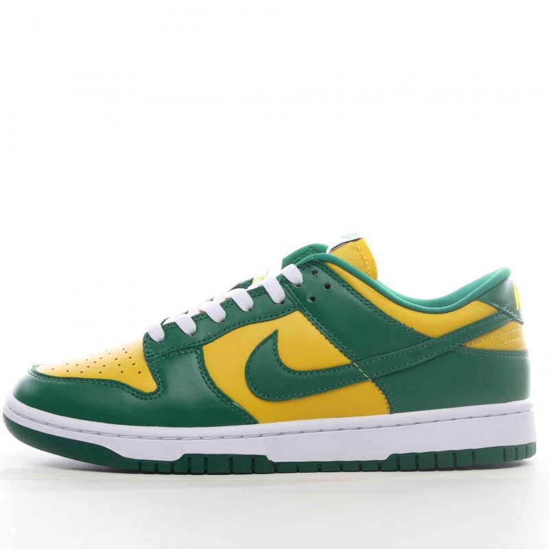 Men's Dunk Low SP Green/Yellow Shoes ''Brazil 0219