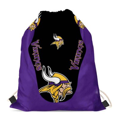 Minnesota Vikings Drawstring Backpack sack / Gym bag 18 x 14 001