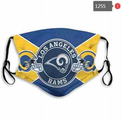 Los Angeles Rams Face Mask 1255 Filter Pm2.5 (Pls check description for details)