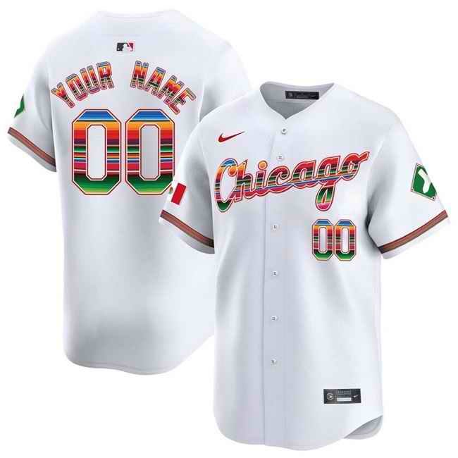 Women's Chicago White Sox Customized White Mexico Vapor Premier Limited Stitched Baseball Jersey(Run Small)