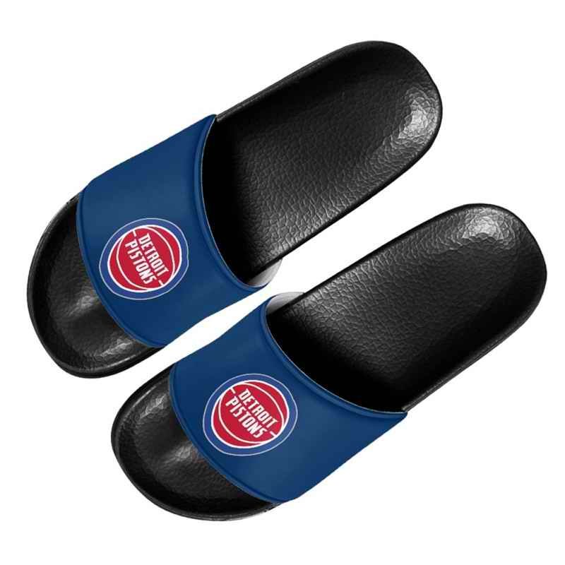 Women's Detroit Pistons Flip Flops 002