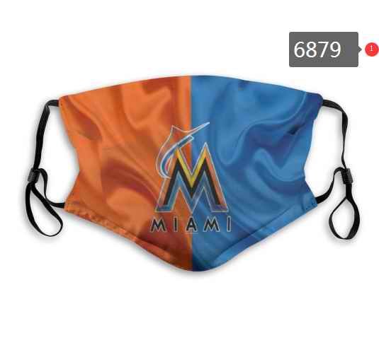 Miami Marlins Face Mask 6879 Filter Pm2.5 (Pls check description for details)