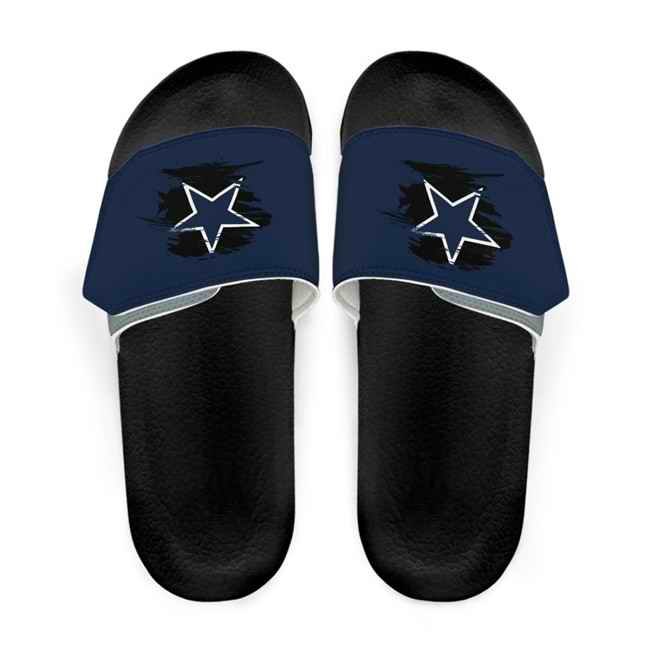 Women's Dallas Cowboys Beach Adjustable Slides Non-Slip Slippers/Sandals/Shoes 003