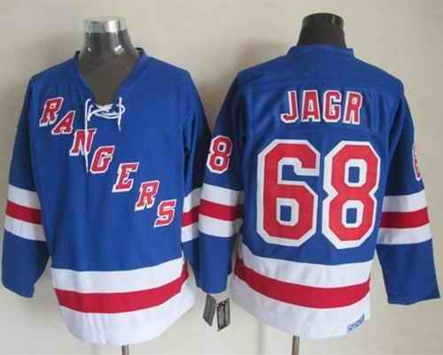 Rangers #68 Jaromir Jagr Light Blue CCM Throwback Stitched NHL Jersey