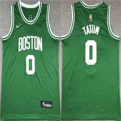 Men's Boston Celtics #0 Jayson Tatum Green Stitched Basketball Jersey