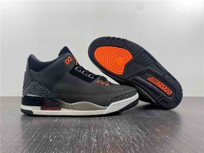 Women's Running weapon Air Jordan 3 Black shoes 0030