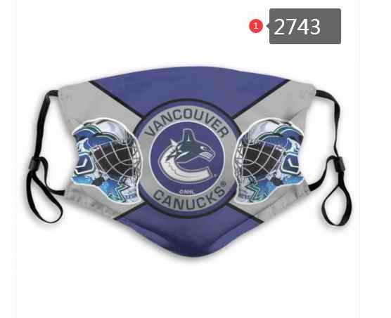 Vancouver Canucks Face Mask 2743 Filter Pm2.5 (Pls check description for details)