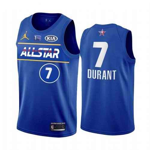 Men's 2021 All-Star #7 Kevin Durant Blue Eastern Conference Stitched NBA Jersey