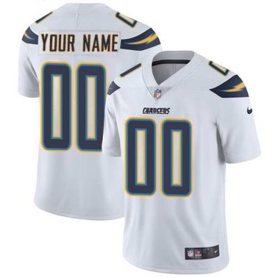 Men's  Los Angeles Chargers Customized White Vapor Untouchable NFL Stitched Limited Jersey