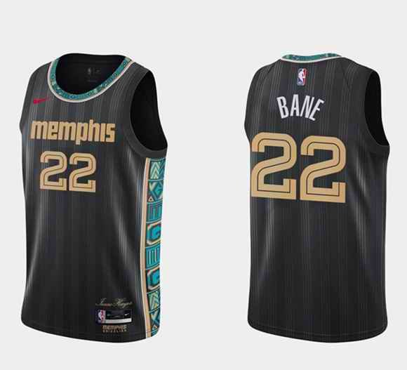 Men's Memphis Grizzlies #22 Desmond Bane Swingman Hardwood Classics Black Stitched Jersey