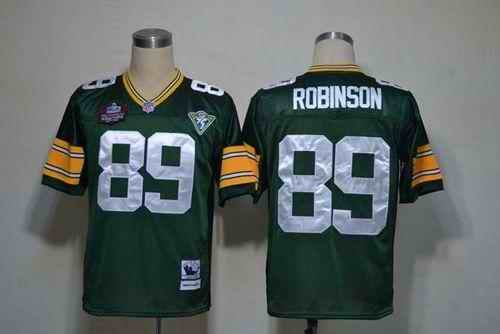 Mitchell And Ness Packers #89 Dave Robinson Green Throwback Stitched NFL Jersey