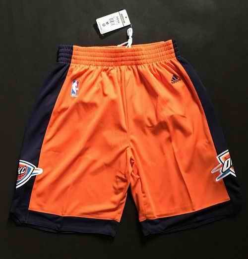 Oklahoma City Thunder Orange Alternate NBA Shorts