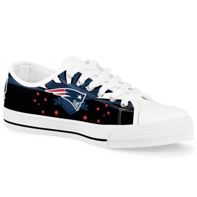 Men's New England Patriots Low Top Canvas Sneakers 007