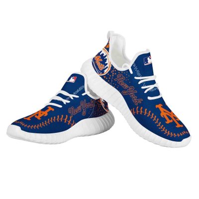 Men's New York Mets Mesh Knit Sneakers/Shoes 004