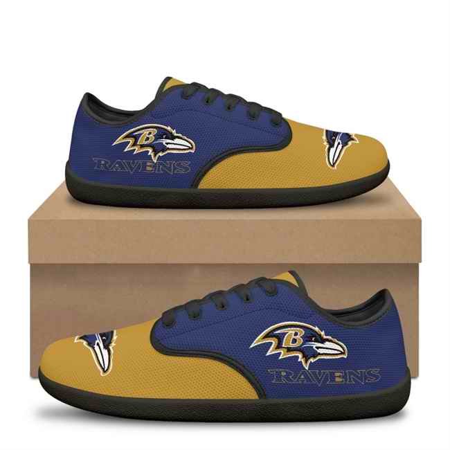 Men's Baltimore Ravens Low Top Sneakers/Shoes 001 (Pls check description for details)