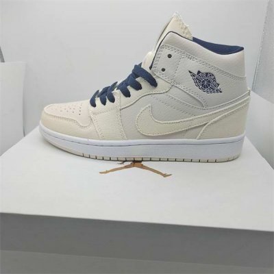 Men's Running Weapon Air Jordan 1 Cream Shoes 315