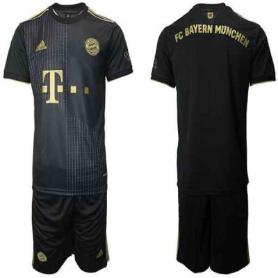 Men's Bayern Munich 2021/22 Black Away Jersey