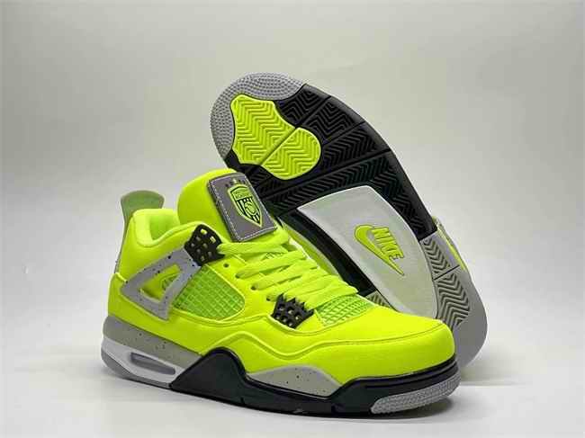 Men's Hot Sale Running weapon Air Jordan 4 Yellow Shoes 0191