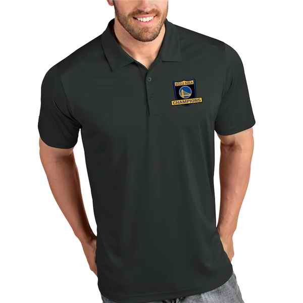 Men's Golden State Warriors Antigua Black Legacy Pique Polo