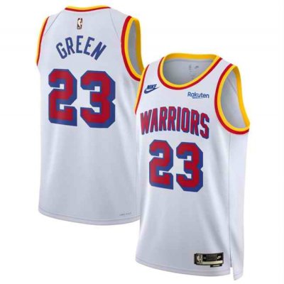 Men's Golden State Warriors #23 Draymond Green White 2024/25 Classic Edition Stitched Basketball Jersey