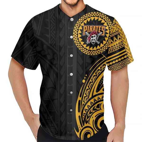 Men's Pittsburgh Pirates Black Baseball Jersey